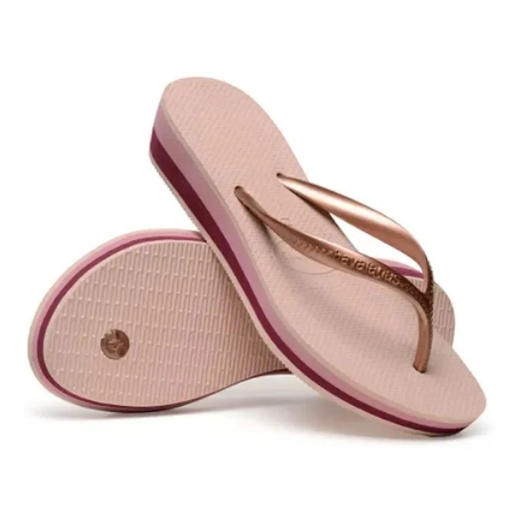 sandalia havaiana salto anabela