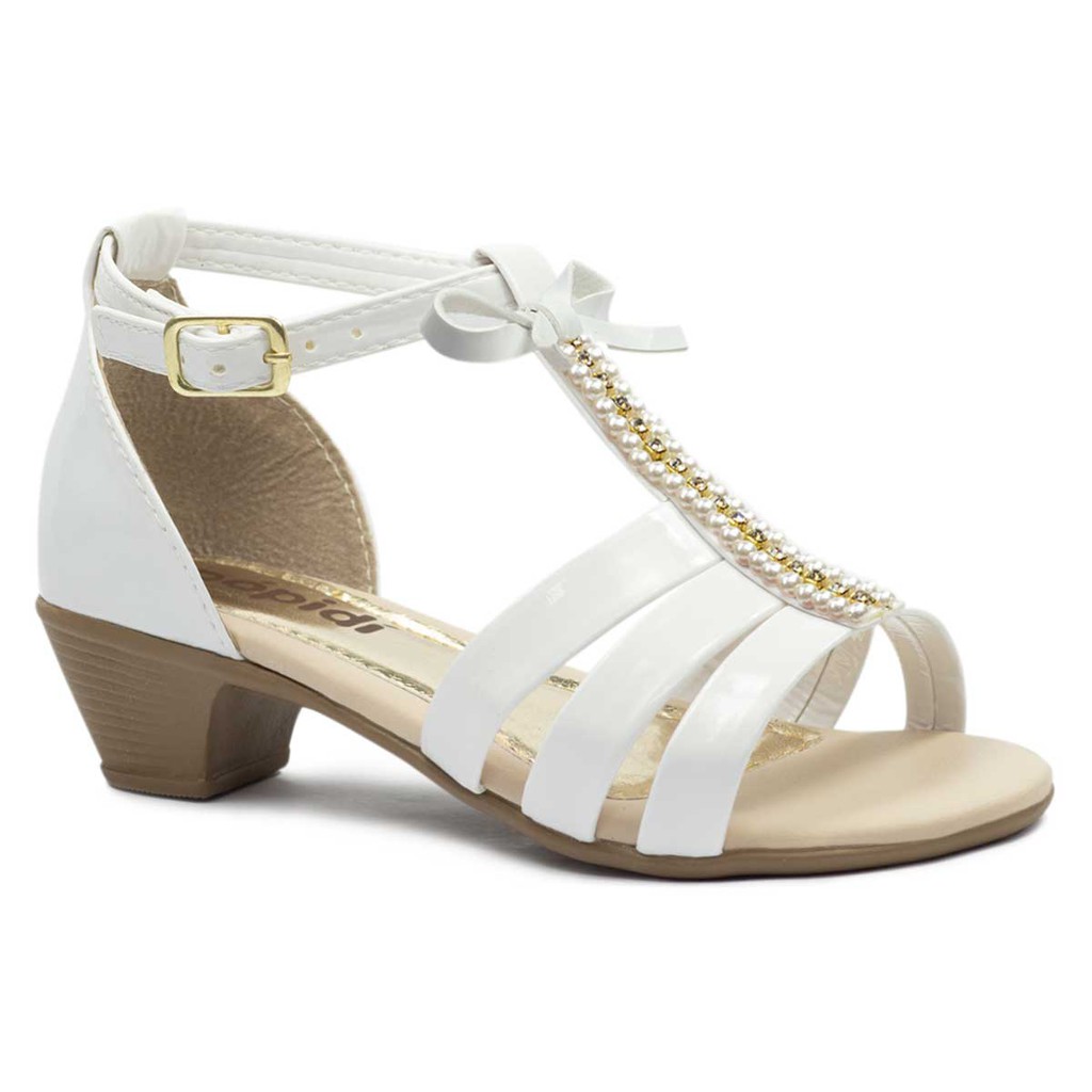 Sandalia Infantil Feminina Menina Salto Baixo Festa Leve 05.68 em Oferta na Shopee