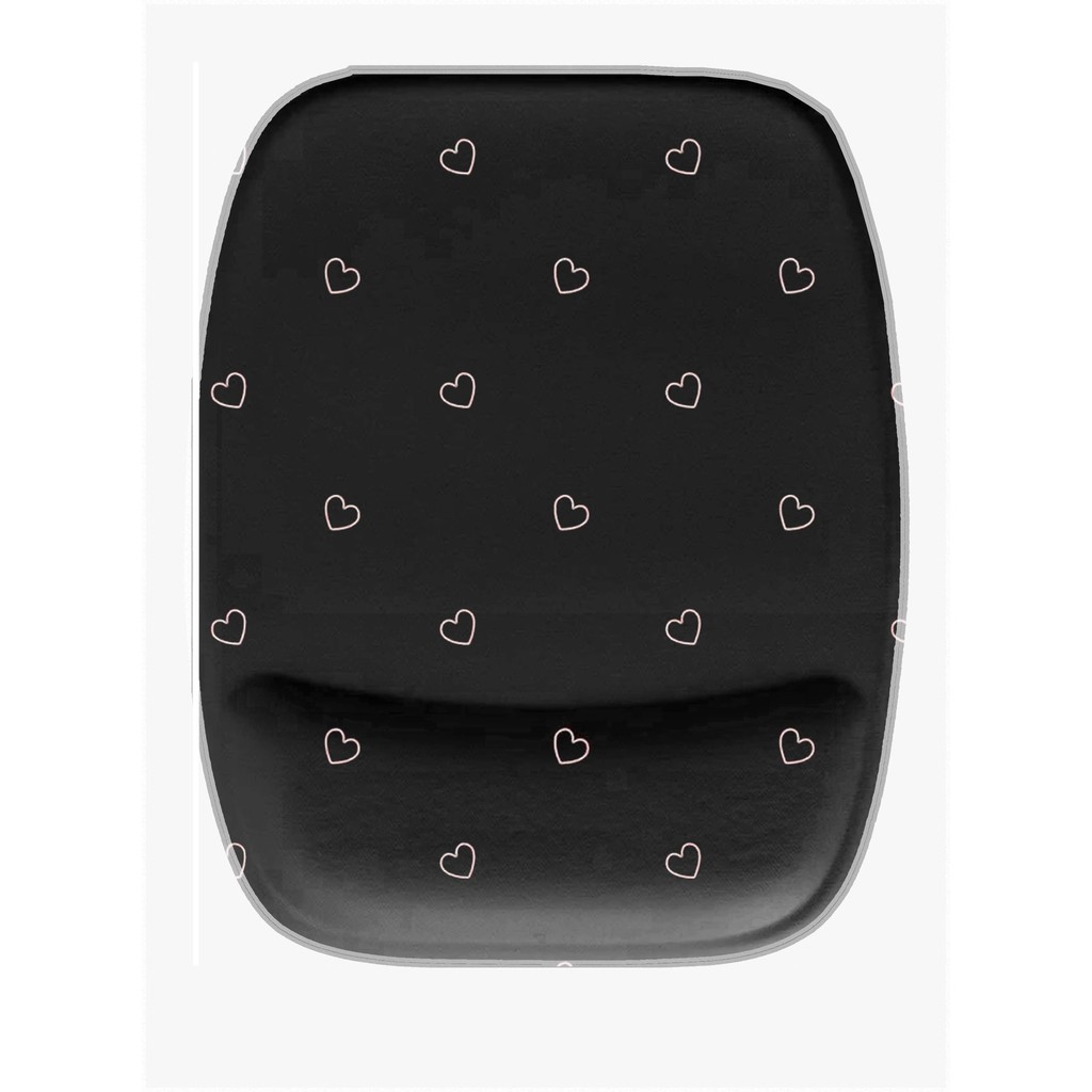 Mouse Pad Retangular com apoio Corações em Oferta na Shopee