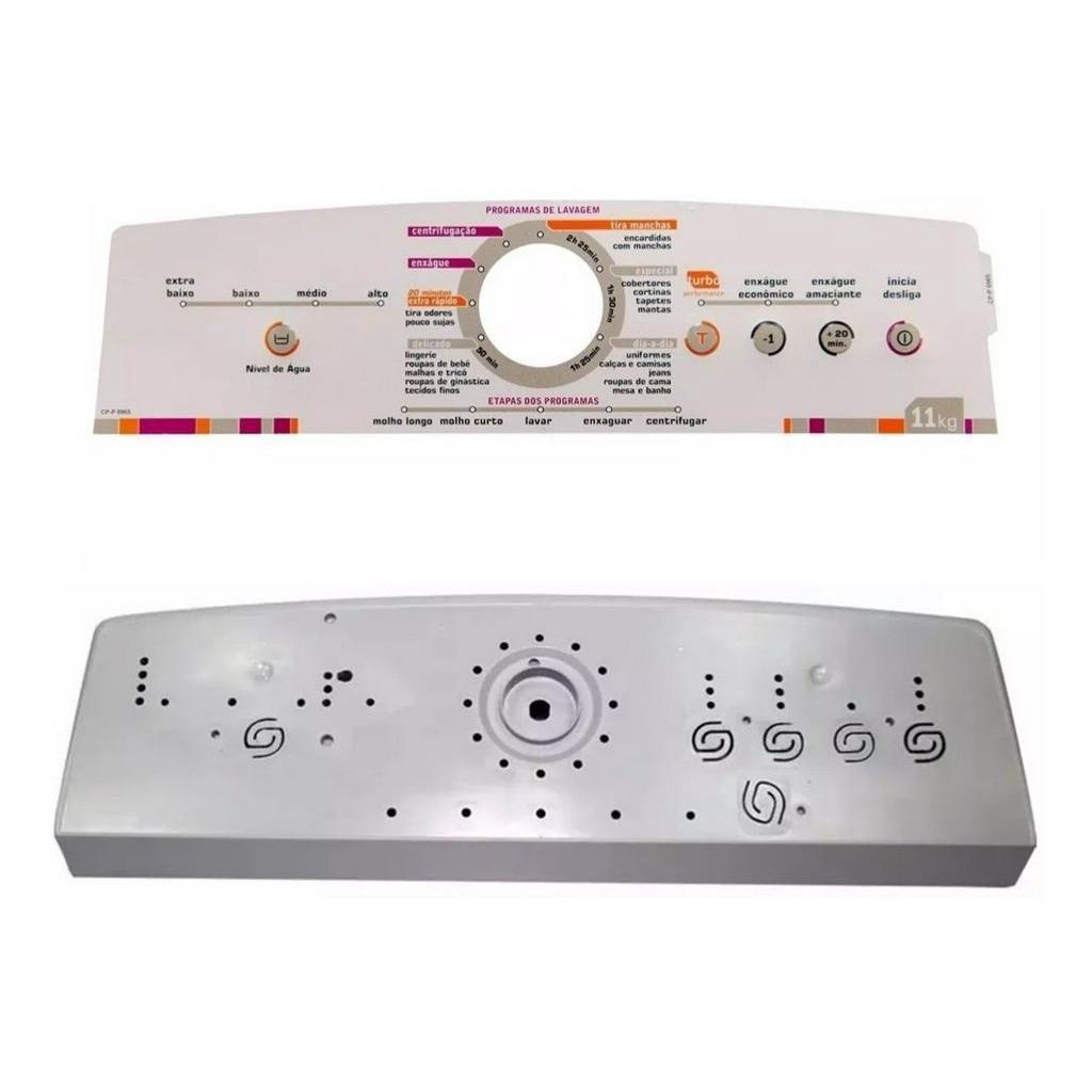 Console suporte painel E Adesivo Compatível Máquina Brastemp Ative Bwl11a