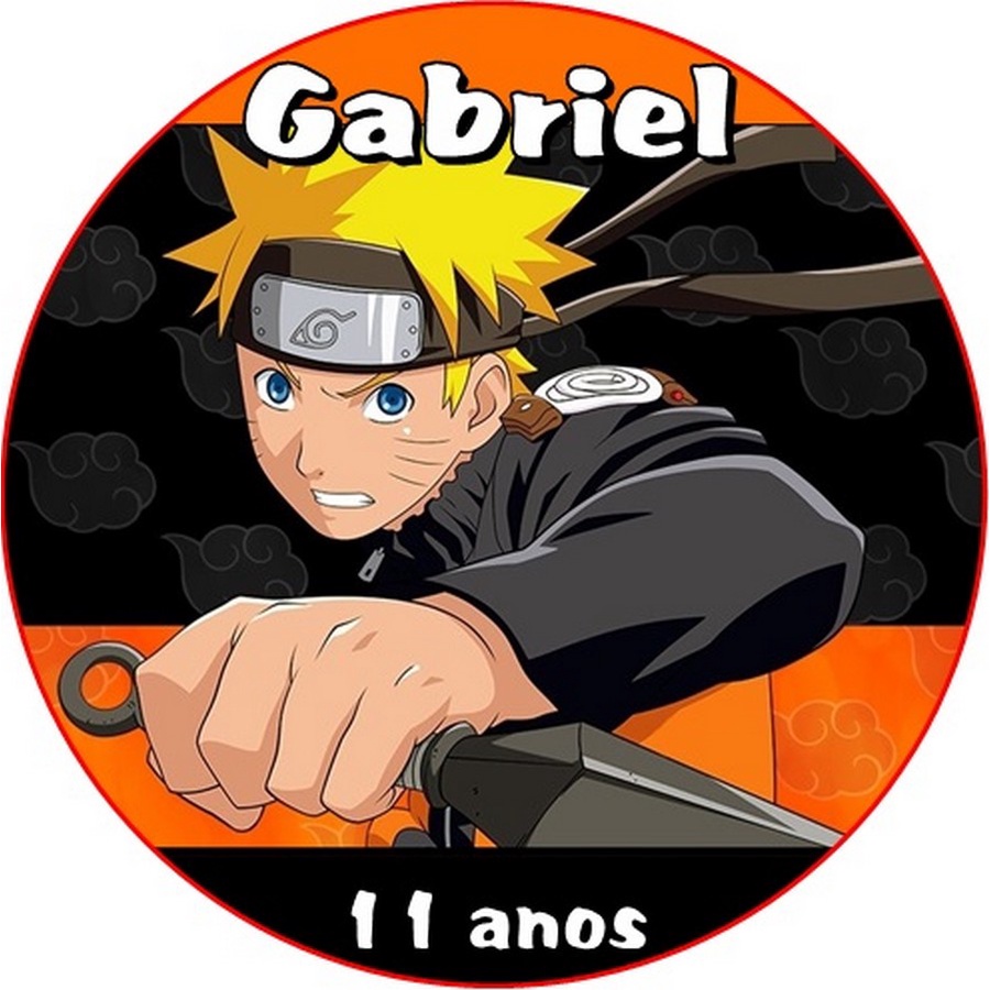 20 Adesivos redondo 5cm para latinha e pirulito Naruto Lembrancinha De Aniversário