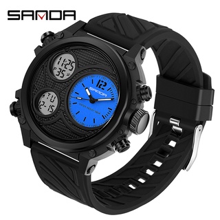 Relógio Digital SANDA LED Esportivo De Pulso Eletrônico À Prova D