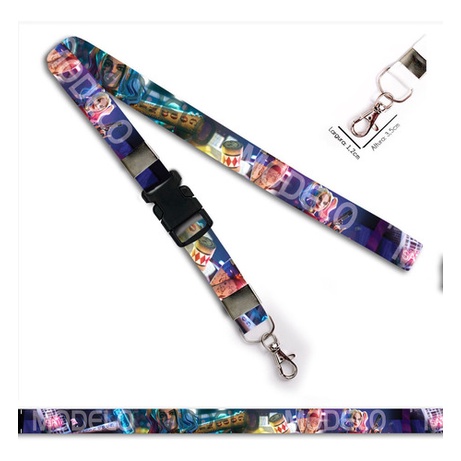 Chaveiro Arlequina Fortnite C0678p Com Mosquete E Engate