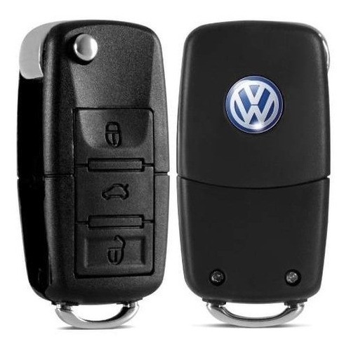 Chave Canivete Vw + Placa Positron + Lamina Virgem Gol G6