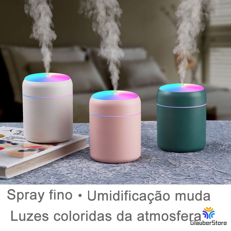 Umidificador 220ml Mini Usb Cool Mist Maker Aromaterapia Com Luz Colorida Copo Aroma Terapia Colorido Difusor