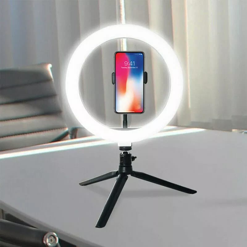 Iluminador Led Ring Light 8 Polegadas Tripé Suporte Celular
