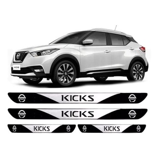 Soleira Porta Nissan Kicks 4 peças resinadas