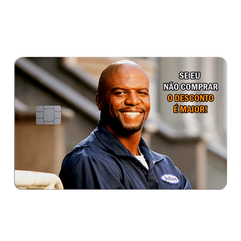 Adesivo para Cartão - Julius - Película para Cartões - 1Un. #Economia - ALTA QUALIDADE