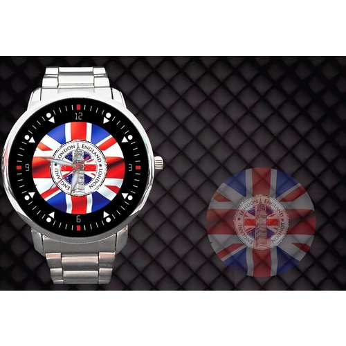 3 Relógios Bandeira Inglaterra Londres Copa Top Kit 3 Peças
