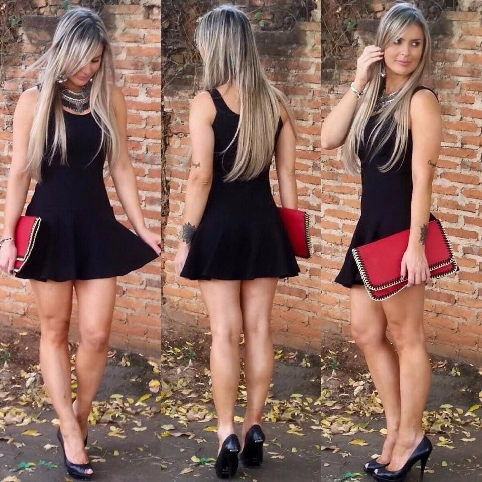 Roupas Femininas Vestidos Panicat Curtos Rodado Festa