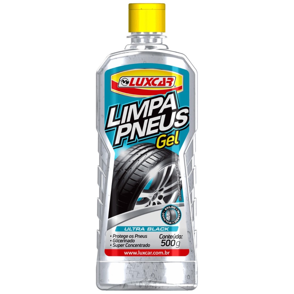 Pretinho gel ultra black luxcar platinum 500ml brilho - Spare Parts and Accessories for Vehicles