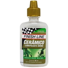Óleo de corrente finish line cerâmica 60ml bike mtb speed úmido todas as condições original