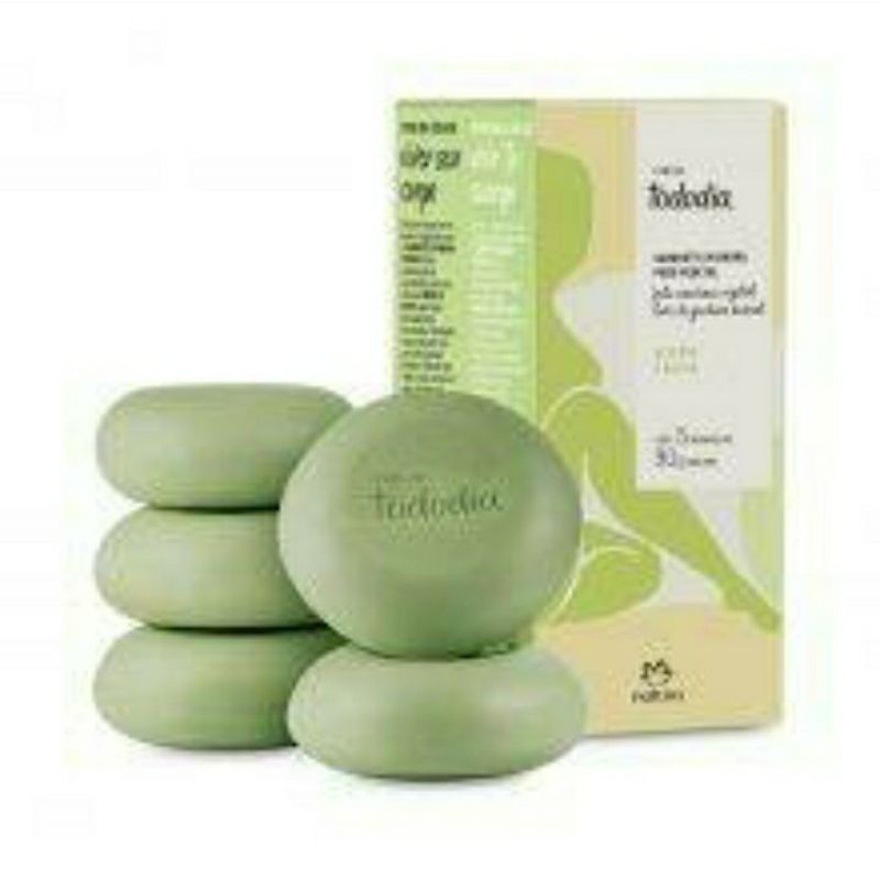 Sabonete em barra Alecrim e Sálvia Natura Tododia 5 unidades 90g Original - Frete Grátis - Pronta Entrega - Envio Rápido