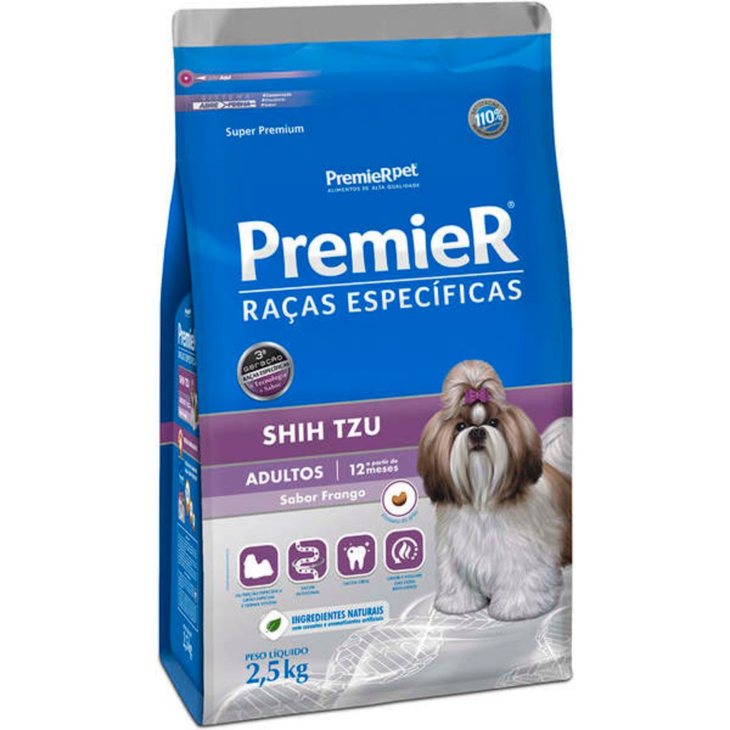 Ração Premier Pet Raças Específicas Shih Tzu Adulto 2,5kg