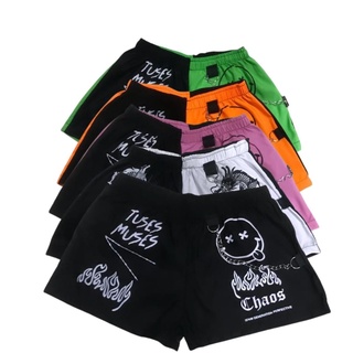Shortinho Feminino Estampado Emogi ou Dragão Com Corrente em Oferta na Shopee