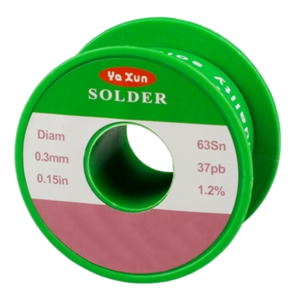 Rolo Fio de Solda Estanho Fino Carretel Original 0,3mm 0.4mm Yaxun