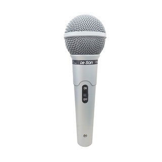 Microfone Leson Mc200 Dinamico Profissional Novo Prata