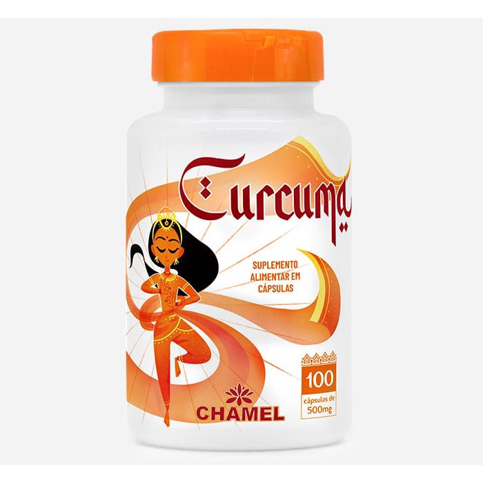 Curcuma Extrato Concentrado 500mg 100 capsulas - Chamel