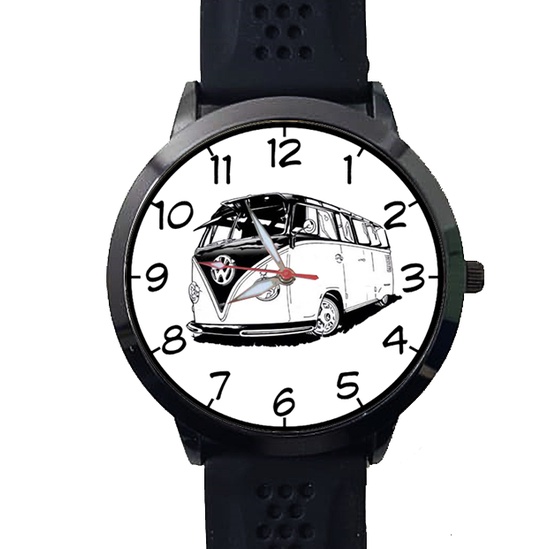 Relógio Pulso Personalizado Tema Kombi Corujinha 01 Silicone