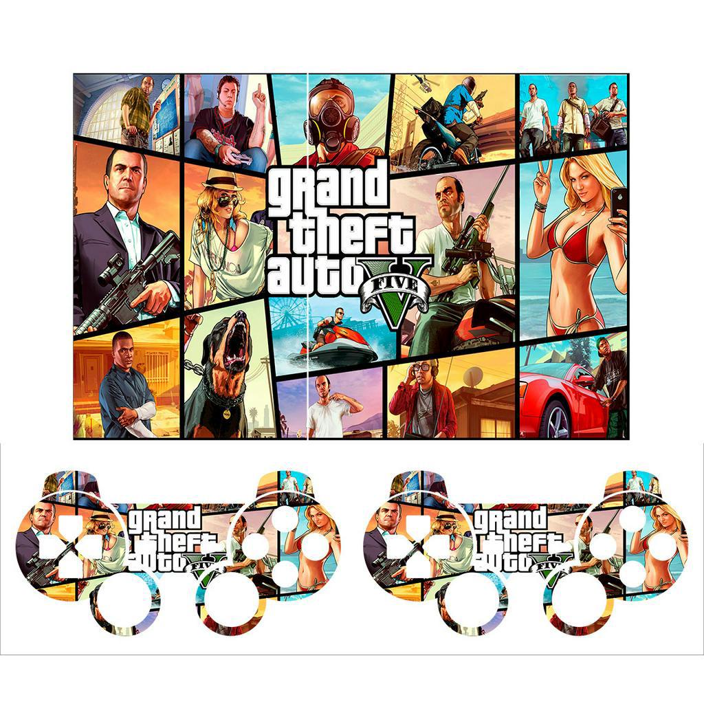 Skin adesiva para Playstation / PS2 Slim -  GTA 5