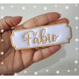 Patch Termocolante Bordado Com seu nome em Oferta na Shopee