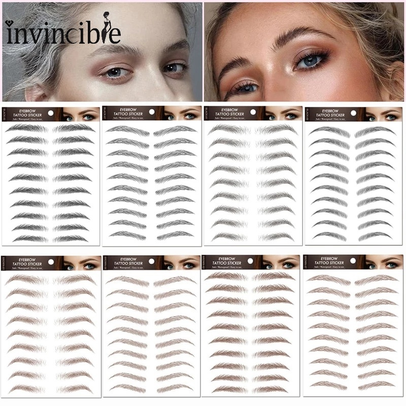 Adesivo 6D Semi-Permanente Biônica Para Sobrancelha/Tatuagem De Longa Duração À Prova D'água