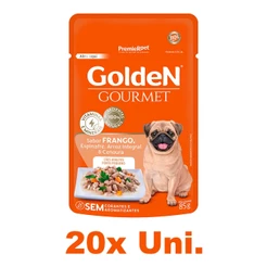 Sachê GoldeN Gourmet Cães Adultos Porte Pequeno Frango 85g - 20 Uni.