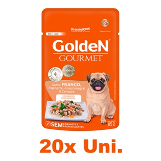 Sachê GoldeN Gourmet Cães Adultos Porte Pequeno Frango 85g - 20 Uni. em Oferta na Shopee