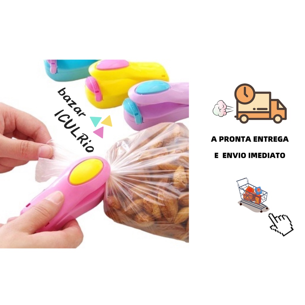 Mini Selador De Plastico Para Lacrar Embalagens