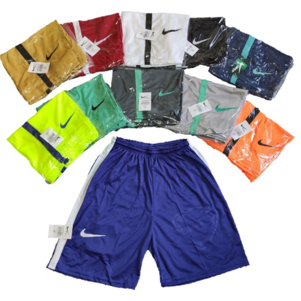 Kit 5 shorts Masculino Poliéster Calção de Futebol Bermuda para Academia ou Corrida