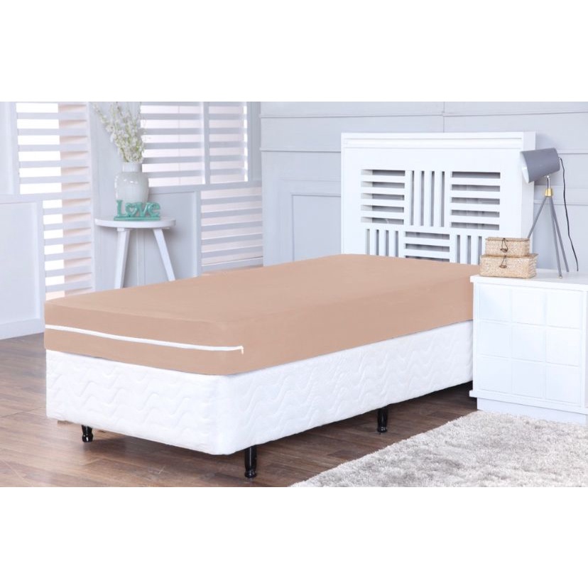 Capa Para Colchão Solteiro Varias Cores Em Malha Gel em Oferta na Shopee