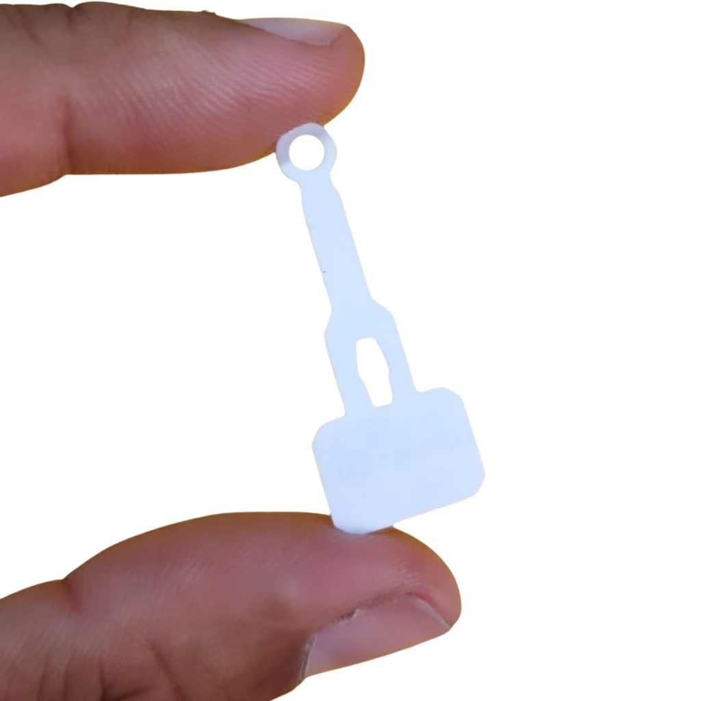 100 Peças - Etiqueta de Jóia para Anel Tag Branco em Oferta na Shopee