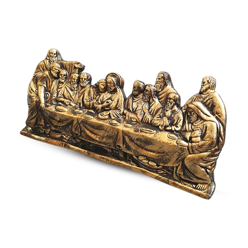 A Ultima Ceia Imagem Santa Ceia Escultura Grande linda 54cm