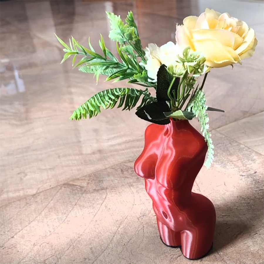 Vaso Estética Silhueta Feminina Decorativo 3d