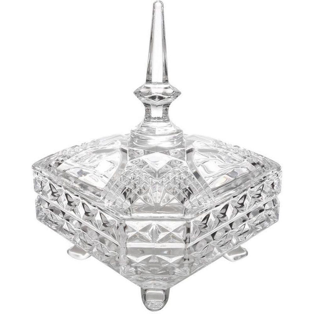 Bomboniere / Potiche de Cristal Triangle 19,5 X 16,5 X 21,5cm - Lyor