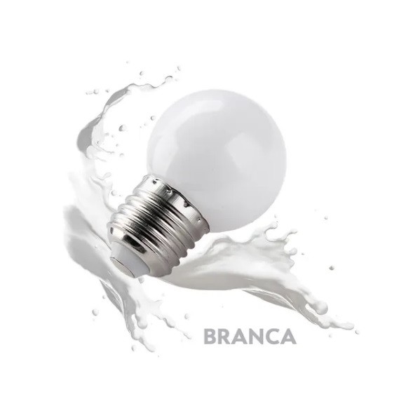 Lâmpada Led Bolinha 1w 220v E27 Branco Frio para Penteadeira