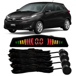Sensor De Estacionamento Ré Yaris Todos Os Modelos Preto