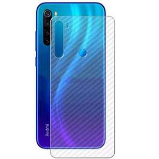 Kit 02 Películas Traseira De Fibra Carbono Transparente Para Xiaomi Redmi Note 8