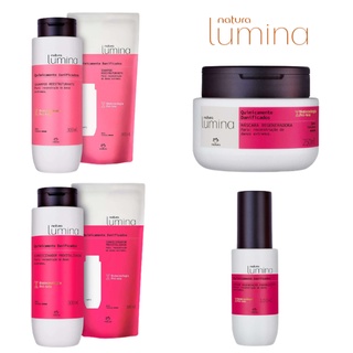 Linha Lumina Cabelos Quimicamente Danificados Natura: Shampoo, Condicionador, Máscara Regeneradora ou Sérum Regenerador