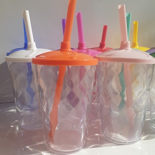 KIt 25 Copos Twister 300 Ml Incluso Tampas E Canudos