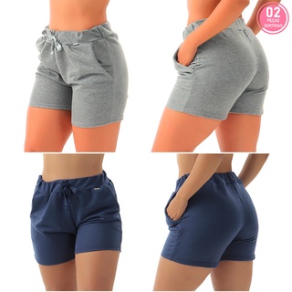 Kit 2 Short Moletinho Click Mais Bonita
