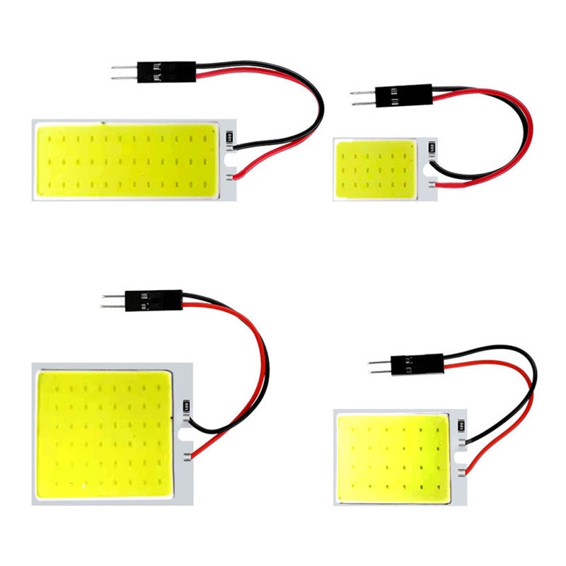 4 Pçs Lâmpadas LED De Sinal COB Festoon 31mm 36mm 39mm 41/42mm C5W 168 Luzes De Leitura Interior Do Carro T10 Cúpula Branca Lâmpada Placa De Licença — imagem 2 de 2