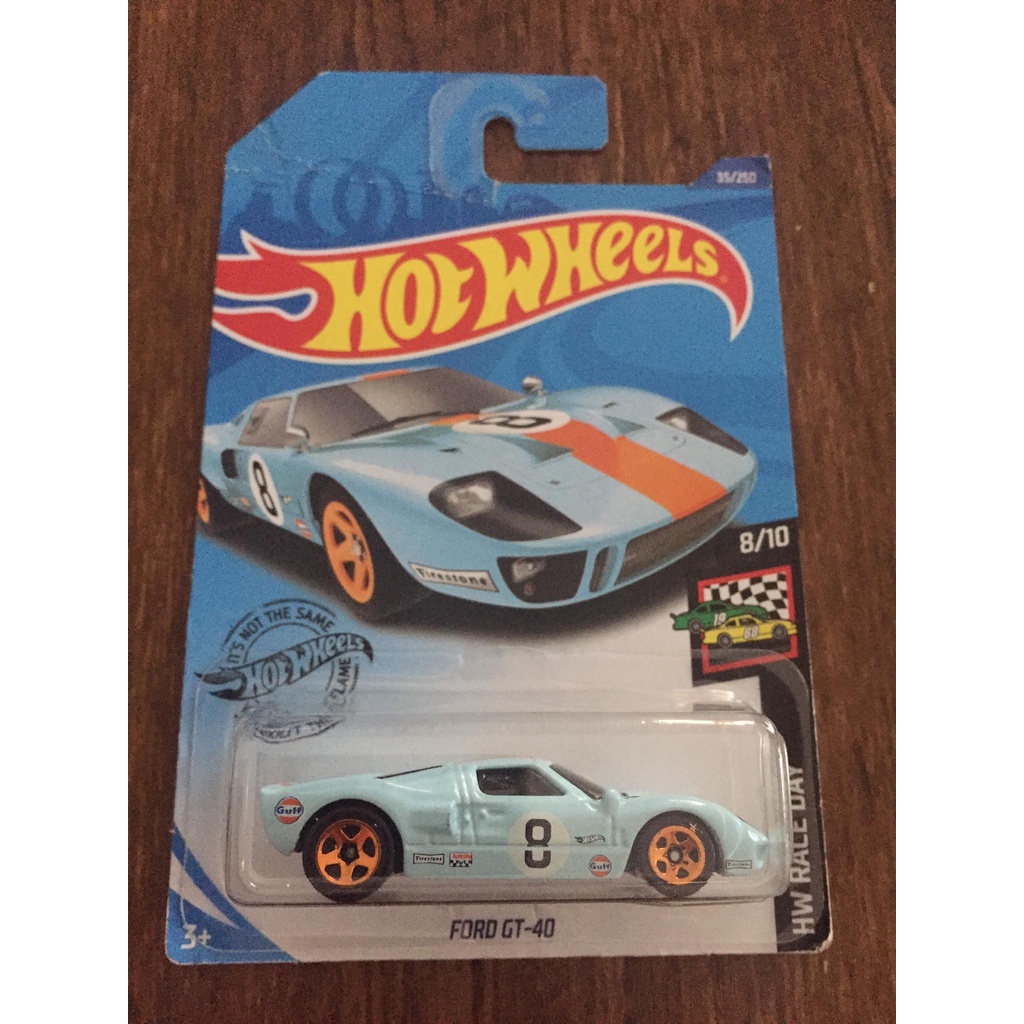 Hot Wheels Ford GT 40 Gulf Cartela Longa Leve Amassado Na Cartela Conforme Foto Shopee Brasil