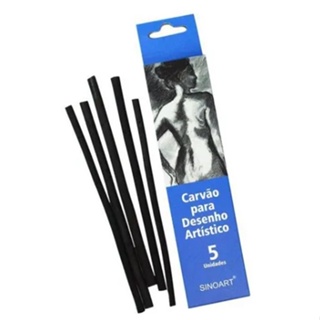 Carvão Vegetal P/ Desenho Profissional Sinoart 5 Unidades em Oferta na Shopee