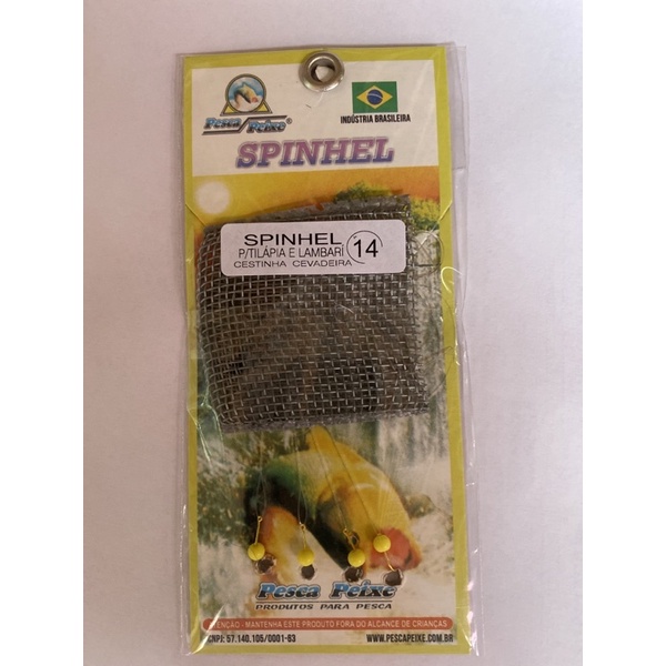 kit spinhel  de Cesto Para Pesca De  Lambari/tilápia C/ 4 Anzol, iscas.