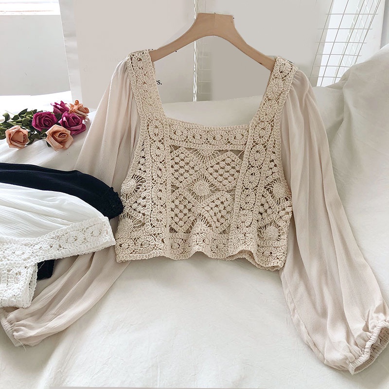 crochet lace top