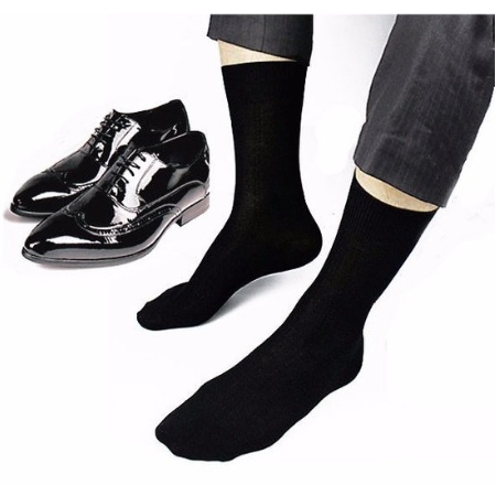 Kit 12 Pares De Meias Social Fino Longo 38-44
