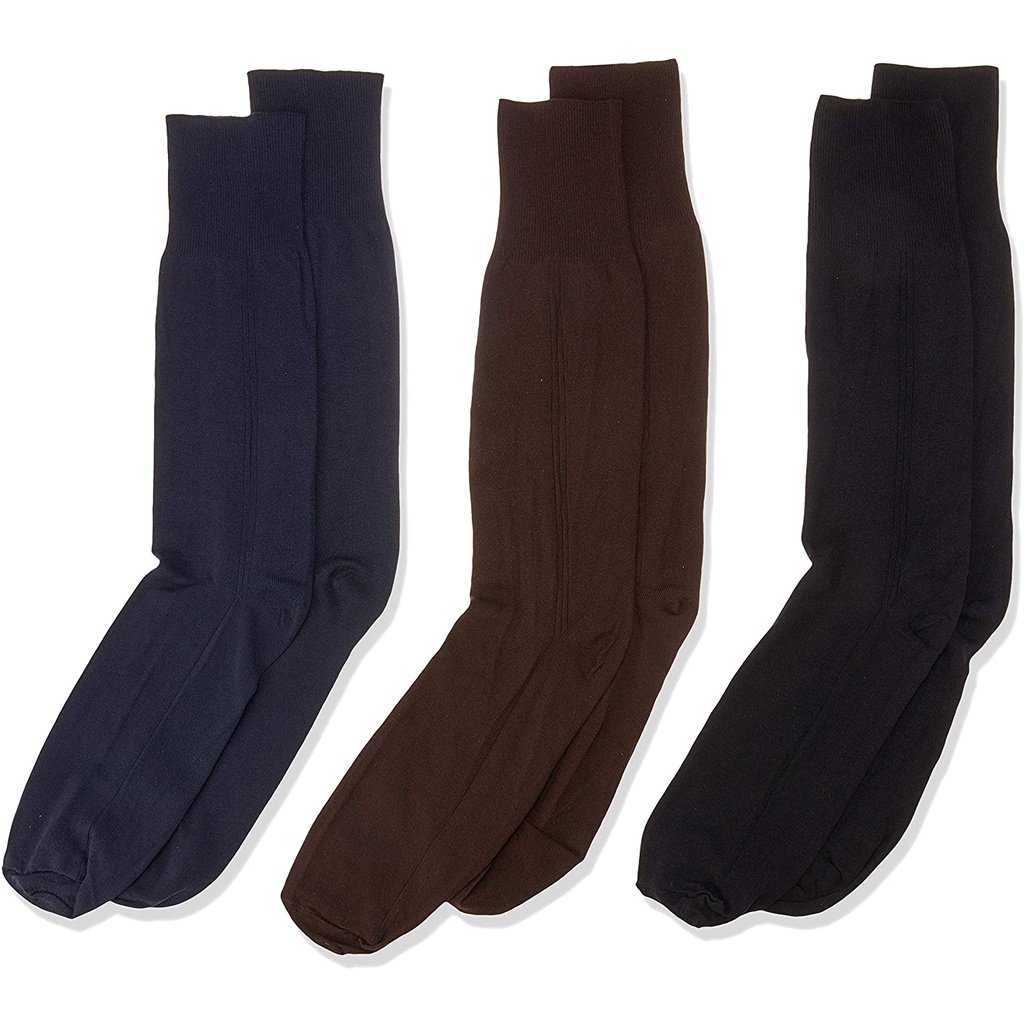 Kit 3 Pares Meia Social Fina Cano Longo Masculina Sapato Conforto em Oferta na Shopee