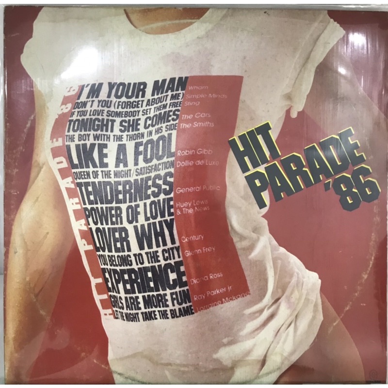 LP VINIL HIT PARADE 86 - SIMPLE MIDS STING THE CARS ROBIN GIBB CENTURY - 1986 - mv