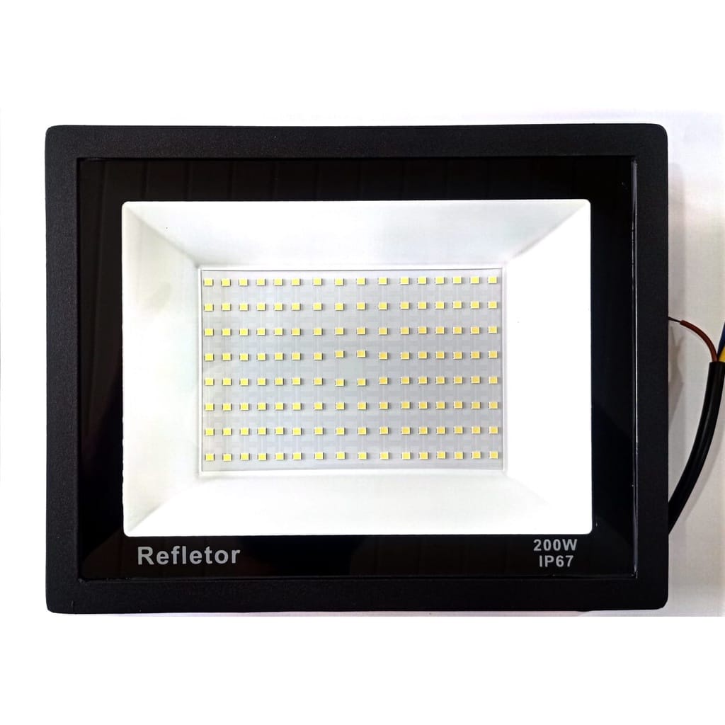 Refletor Led Holofote 200w Ip67 Bivolt Forte Luz Branco Frio Prova Dágua